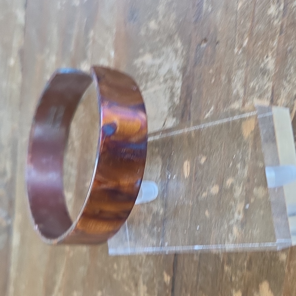 Multi Colored Flame Painted Cuff Bracelet - image 3